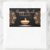 Sticker Rectangulaire Joyeux Diwali (Sac)