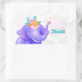 Sticker Rectangulaire Joyeux Diwali (Sac)