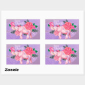 Sticker Rectangulaire Joyeux Diwali   (Feuille)