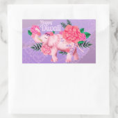 Sticker Rectangulaire Joyeux Diwali   (Sac)