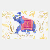 Sticker Rectangulaire Joyeux Diwali    (Devant)