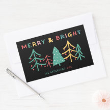 Joyeux et brillant Pin amusant élégant Noël Noir
