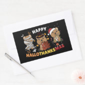 Sticker Rectangulaire Joyeux Hallothanksmas Quokka Christmas Holiday Squ (Enveloppe)