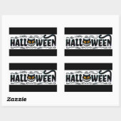 Sticker Rectangulaire Joyeux Halloween (Feuille)