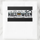 Sticker Rectangulaire Joyeux Halloween (Sac)