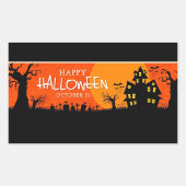 Sticker Rectangulaire Joyeux Halloween