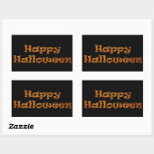Sticker Rectangulaire Joyeux Halloween (Feuille)