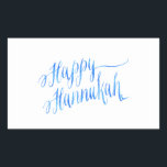 Sticker Rectangulaire Joyeux Hanoukka Chanukah HANNUKKAH HANUKA<br><div class="desc">Utilisez notre modèle cool, artwork, photo, graphique ou illustration, puis ajoutez un nom, un texte, un devis ou un monogramme pour créer votre propre autocollant ou étiquette scrapbooking personnalisé ou monogrammé. Cliquez sur le bouton "Customisez-le !" pour le rendre totalement customisé. Ces étiquettes autocollants paysagistes sont de grands cadeaux pour...</div>