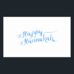 Sticker Rectangulaire Joyeux Hanoukka Chanukah HANNUKKAH HANUKA<br><div class="desc">Utilisez notre modèle cool, artwork, photo, graphique ou illustration, puis ajoutez un nom, un texte, un devis ou un monogramme pour créer votre propre autocollant ou étiquette scrapbooking personnalisé ou monogrammé. Cliquez sur le bouton "Customisez-le !" pour le rendre totalement customisé. Ces étiquettes autocollants paysagistes sont de grands cadeaux pour...</div>