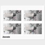 Sticker Rectangulaire Joyeux Noel (Feuille)