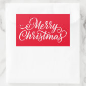 Sticker Rectangulaire Joyeux Noël (Sac)