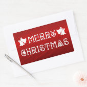 Sticker Rectangulaire Joyeux Noël (Enveloppe)