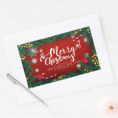Sticker Rectangulaire Joyeux Noël