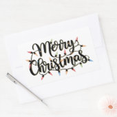 Sticker Rectangulaire Joyeux Noël (Enveloppe)