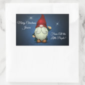 Sticker Rectangulaire Joyeux Noël de Tous les Petits Gens (Sac)