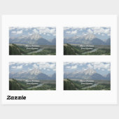 Sticker Rectangulaire Joyeux Noël du Wyoming (Feuille)