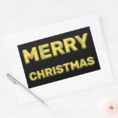 Sticker Rectangulaire Joyeux Noël le soir de Noël ! (Enveloppe)