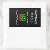 Sticker Rectangulaire joyeux noël (mod home) (Sac)