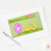 Sticker Rectangulaire Joyeux Pâques (Enveloppe)