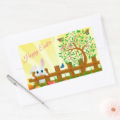 Sticker Rectangulaire Joyeux Pâques (Enveloppe)