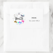 Sticker Rectangulaire Joyeux Purim (Sac)