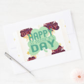 Sticker Rectangulaire Joyeux Saint Patrick's Day Lovely Art Print (Enveloppe)