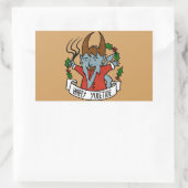 Sticker Rectangulaire Joyeux Yuletide Krampus (Sac)