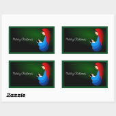 STICKER RECTANGULAIRE "JOYEZ NOËL" MÈRE ET ENFANT (Feuille)