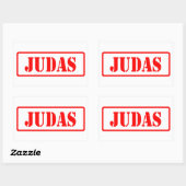 Sticker Rectangulaire Judas (Feuille)