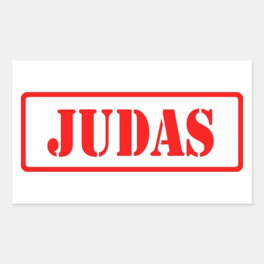 Sticker Rectangulaire Judas (Devant)