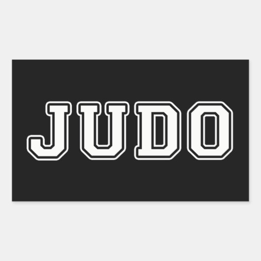 Sticker Rectangulaire Judo (Devant)