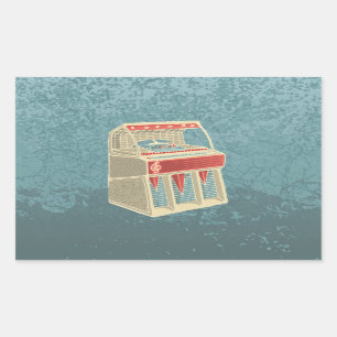 Sticker Rectangulaire Juke-box