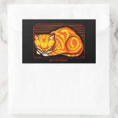 Sticker Rectangulaire Julie de Graag Décembre Chat (Sac)