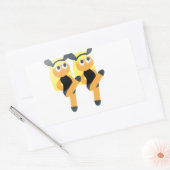 Sticker Rectangulaire jumeaux émoji (Enveloppe)