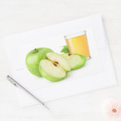 Sticker Rectangulaire Jus de pommes vertes (Enveloppe)