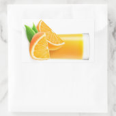 Sticker Rectangulaire Jus d'orange (Sac)
