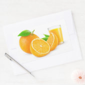 Sticker Rectangulaire Jus d'orange frais (Enveloppe)