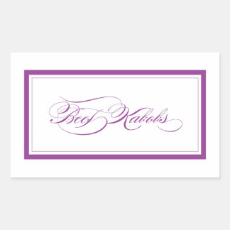 Sticker Rectangulaire Kabobs Beef_Custom
