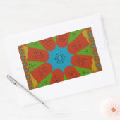 Sticker Rectangulaire Kaleidoscope Bloom Une Vibrante couleur d'impressi (Enveloppe)