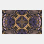 Sticker Rectangulaire Kaleidoscope Fractal 286 (Devant)