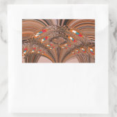 Sticker Rectangulaire Kaleidoscope noir africain Design d'impression (Sac)