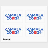 Sticker Rectangulaire Kamala 2024 (Feuille)