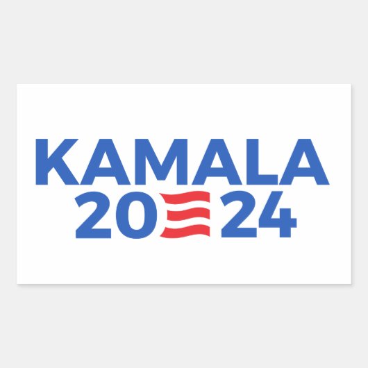 Sticker Rectangulaire Kamala 2024 (Devant)