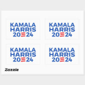 Sticker Rectangulaire Kamala Harris 2024 (Feuille)