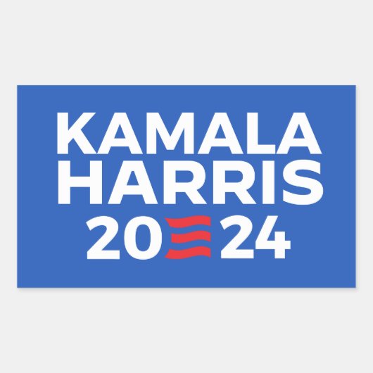 Sticker Rectangulaire Kamala Harris 2024 (Devant)