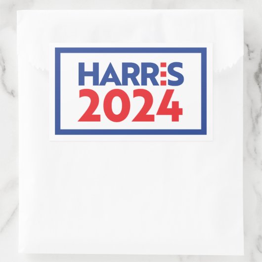 Sticker Rectangulaire Kamala Harris 2024 (Sac)
