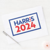 Sticker Rectangulaire Kamala Harris 2024 (Enveloppe)