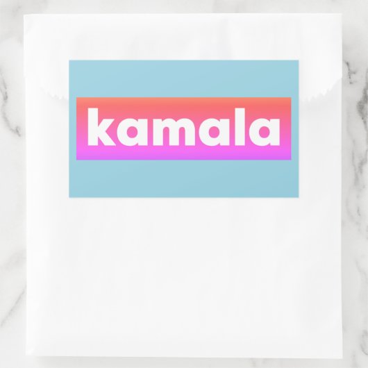 Sticker Rectangulaire Kamala Harris 2024 (Sac)