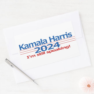 Sticker Rectangulaire Kamala Harris 2024 Je parle toujours !