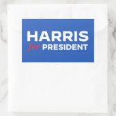 Sticker Rectangulaire Kamala Harris pour le président (Sac)